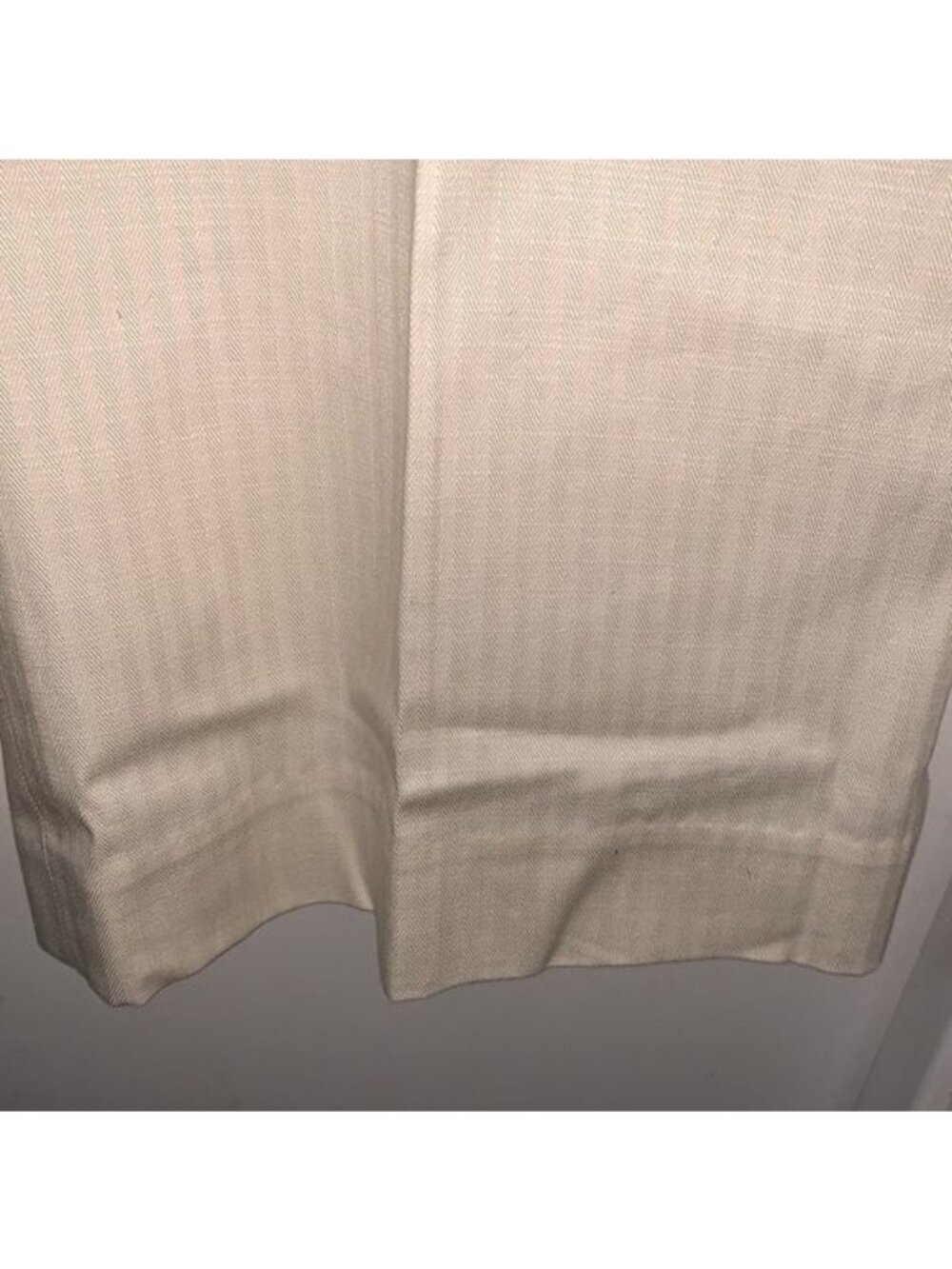 Liz Claiborne Audra Womens Off-White Straight-Leg Pants Size 12 Cotton Blend - Picture 7 of 14